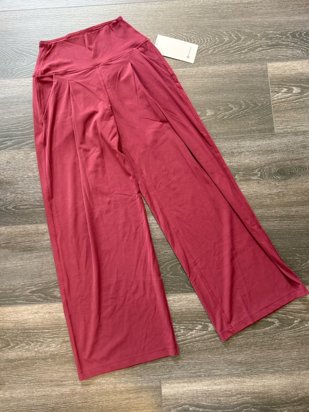 NWT Lululemon Align Palazzo Pant - Short Length, Size 4 - Burgundy Bay - Picture 12 of 16